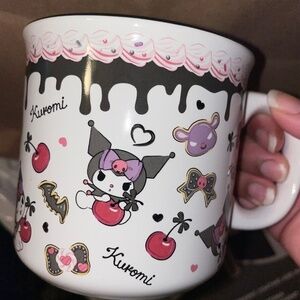 Sanrio : Kuromi Valentines Heart & Cherries Mug